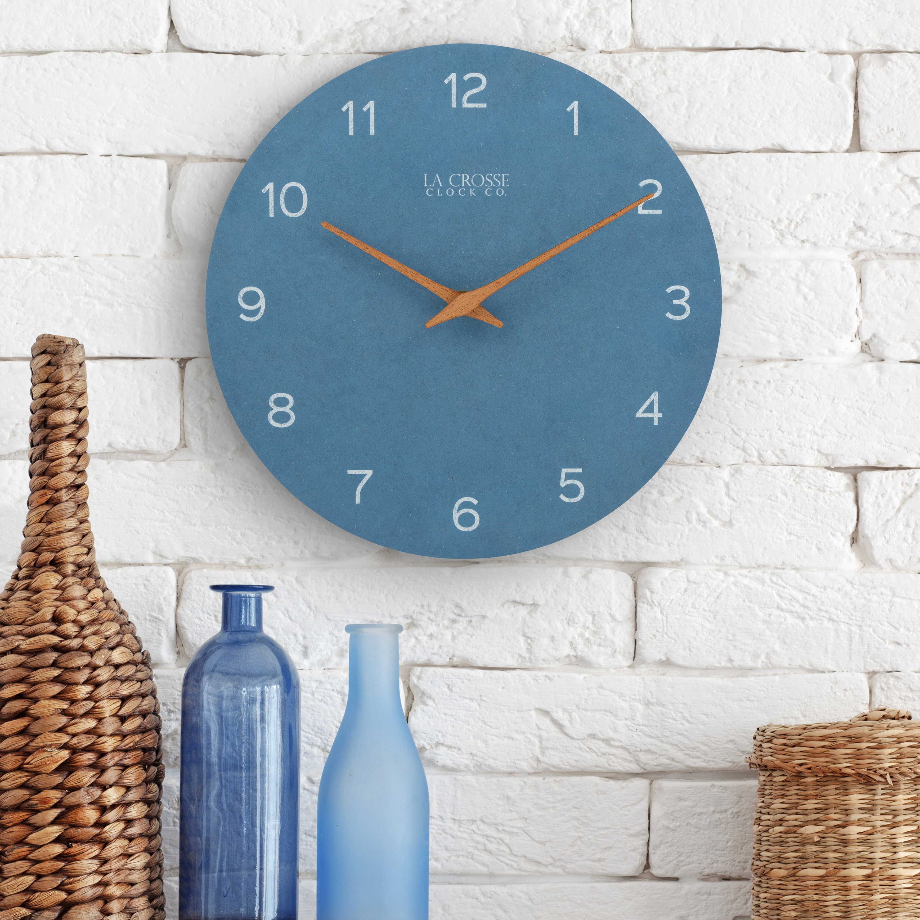 La Crosse Technology 12" Tahoe Blue Quartz Wall Clock & Reviews - Wayfair Canada